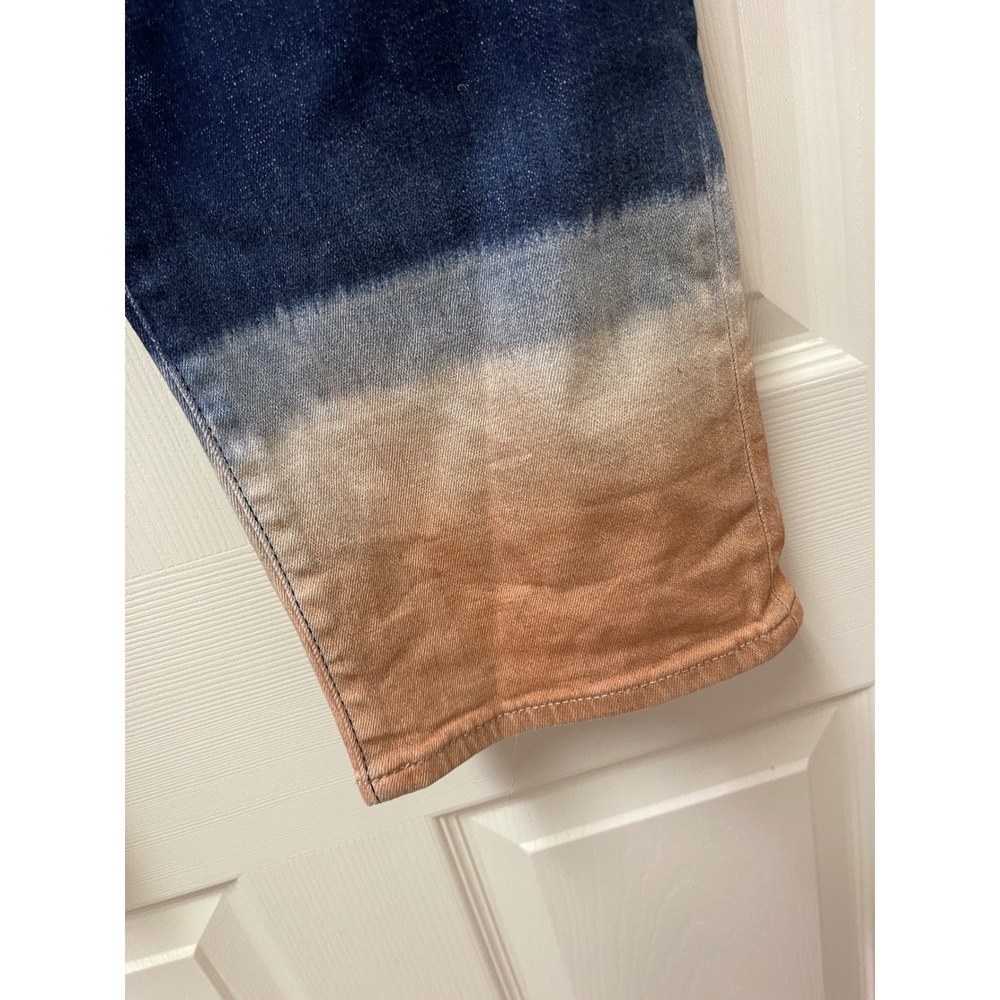 Chico's So Slimming Girlfriend‎ Jeans Size 3R US 16 Regular Ombre Fade - Picture 4 of 17